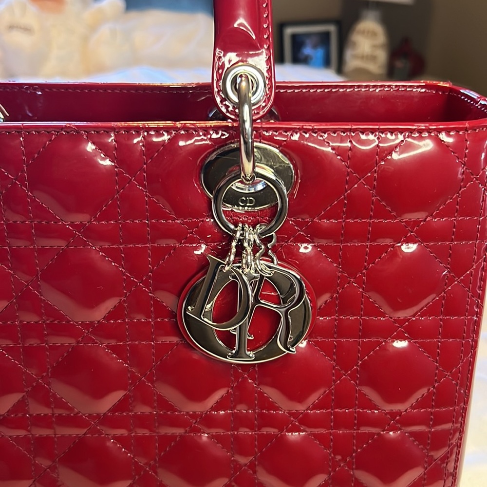 💯 % Authentic Dior Red. Silver Hardware. - Picture 12 of 13
